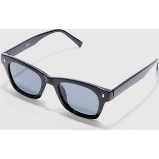 Mens Retro Frame Sunglasses In Black