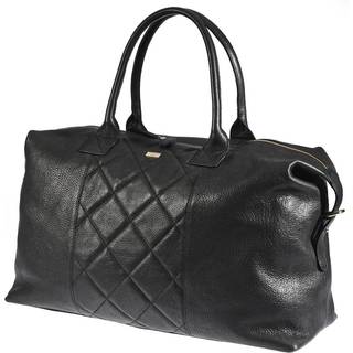 Bon Goût Quilt Weekendtaske i eksklusivt læder Black