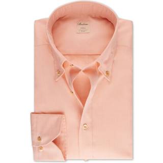 Stenströms Afslappet Orange oxfordskjorte | Herre |Herreskjorter | Slimline | Størrelse: S | Orange | Solid | Lange Ærmer