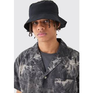 Mens Basic Bucket Hat In Black