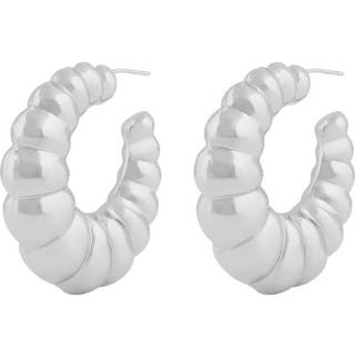 Snö Of Sweden Millie Twisted Round Ear Plain Silver Onesize