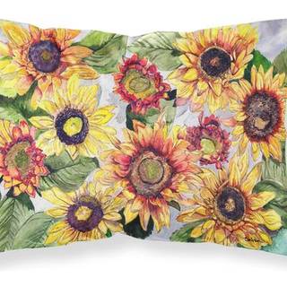 """" Caroline's Treasures 8766Pillowcase Sunflowers Moisture Wicking Fabric Standard Pillowcase Large Multicolor """"