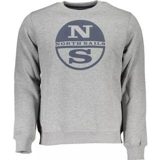 North Sails Gray Cotton Men Sweater