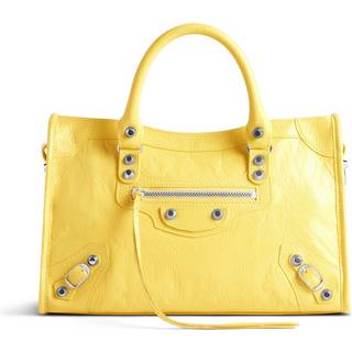 Balenciaga Le City Small leather tote bag - yellow - One Size