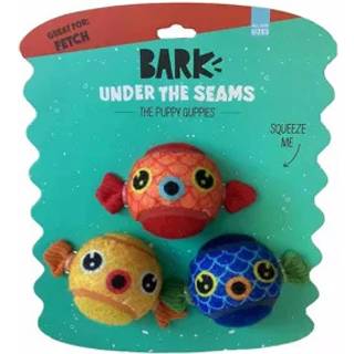 Barkbox Dog og Puppy Toy Guppies Trio af tennisbolde til hårde chewers sjov hentning og perfekt til legende hvalpe holdbar engagerende og underho