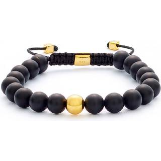 Alexander Lynggaard Color Up armbånd Onyx Matte Braided 8mm - Justerbar