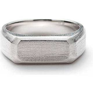 Alexander Lynggaard Hope Rectangle Signet ring i børstet sølv - Str. 64