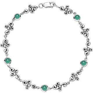 LUND Classic Armbånd Grøn Agat