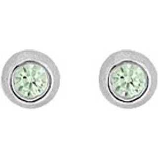 Blossom Copenhagen ørestikker i sølv med olivenfarvede cubiske zirkoner