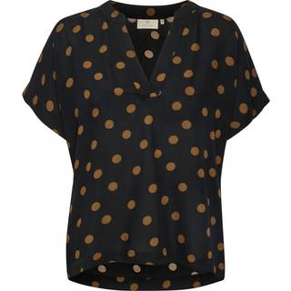 Kaffe Kaano Blouse Toppe & T-Shirts 10506568 Black With Mustang Dot (38)