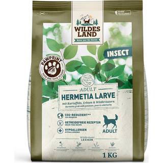 Wildes Land Adult PawPrint Insect hundefoder med soldaterfluer 104.95 DKK/1 kg