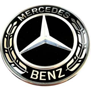 Mercedes-Benz hætte Emblem Sort 57mm