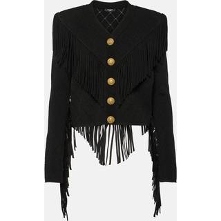 Balmain Fringed cardigan - black - XL