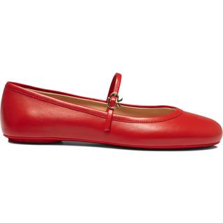 Gianvito Rossi Carla leather Mary Jane flats - red - EU 38.5