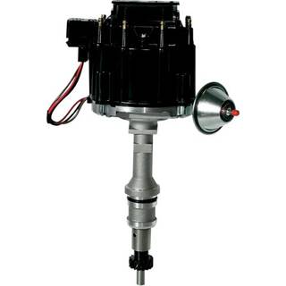 Profform 66969BK Vakuum Advance Hei-distributør med ståludstyr og sort cap til Ford 221-302