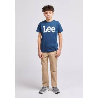 Lee Wobbly Graphic T-Shirt Dark Denim Size 10/11