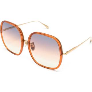 Linda Farrow CELIA LFL1405 C4 60 Solbriller Kvinder Krystalklar - Transparent Orange - 60mm