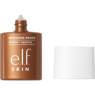 e.l.f. SKIN Bronzing Drops - Flydende bronzer til ansigt og hud med E-vitamin, vegansk og uden dyreforsøg, ren gylden solkysset glød