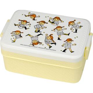 Rätt Start Pippi Cirkus madkasse 8x18,5 cm Gul-hvid