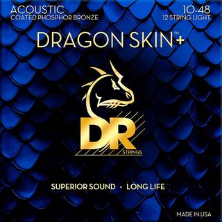 DR Strings Dragon Skin+ Coated Phosphor Bronze 12-String Light 10-48 Guitarstrenge