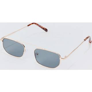 Mens Square Lens Metal Frame Sunglasses In Black