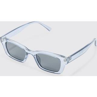 Mens Chunky Plastic Smoke Lens Sunglasses In Grey