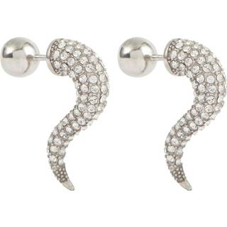 Balenciaga Force Horn silver earrings - silver - One Size