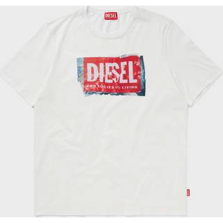 Diesel T Adjust Q6 T Shirt Off White
