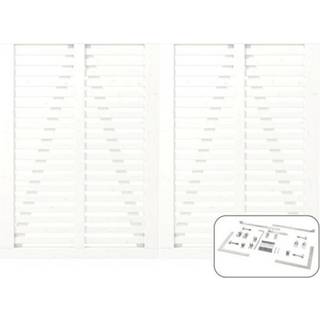 PLUS Harmoni dobbeltlåge inkl. beslag, hvid/nåletræ - 200 x 140 cm