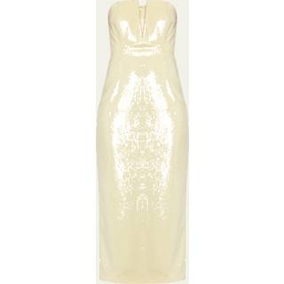 Roland Mouret Sequined strapless corset dress - green - XS