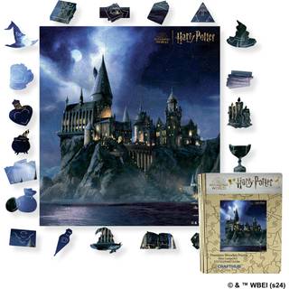 Crafthub Harry Potter -puslespil til voksne ud af kvalitetstr? - A3 Magical Hogwarts Castle med 205 stykker - puslespil med unikke former - famil
