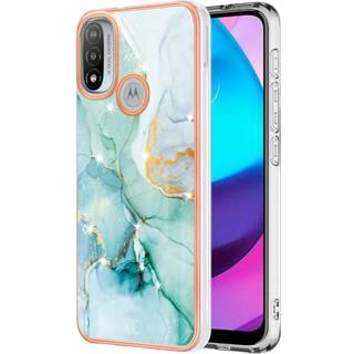 SKALO Moto E20/E30/E40 Marmor TPU-cover - #6