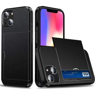 SKALO iPhone 14 Armor Cover kortholder - Blå