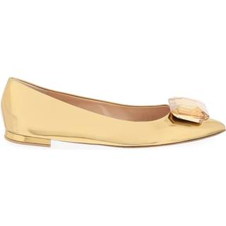 Gianvito Rossi Jaipur metallic leather ballet flats - gold - EU 34