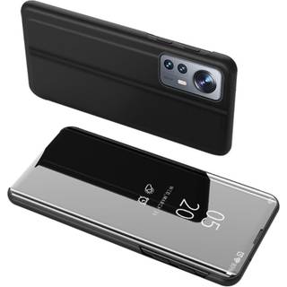 SKALO Xiaomi 12 Pro Clear View Mirror Etui - Sort