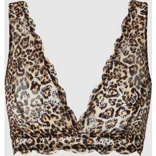 Understatement | Lace Plunge Bralette - Leopard