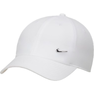 Nike Dri-FIT Club-Swoosh-kasket i metal til børn - hvid - EINHEITSGRÖSSE