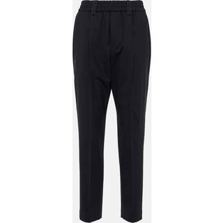 Brunello Cucinelli High-rise wool-blend pants - blue - L