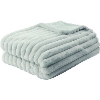 Appletree Appletree Green Morritz Faux Fur Bedspread