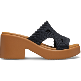 Crocs women Brooklyn Woven Heel Sandals Black 39