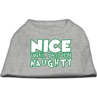 Trevligt tills bevisad stygg skärmtryck husdjurskjorta grå sm