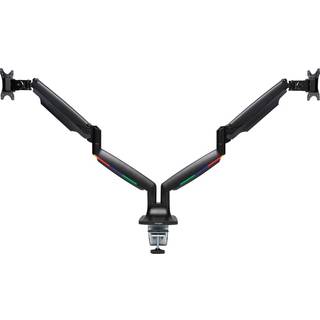 Kensington SmartFit® One-Touch højdejusterbar dobbelt monitorarm Sort