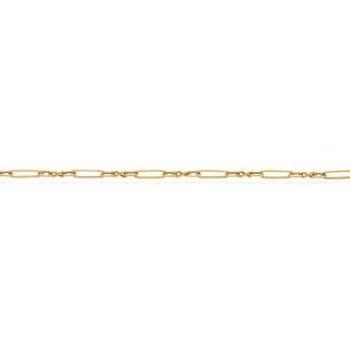 Scrouples armbånd links 17+2 cm. 8kt. guld