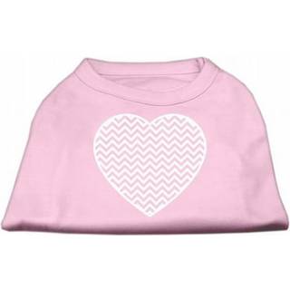 Mirage Pet Products Chevron Heart Screen Print Dog Shirt Medium lyserosa