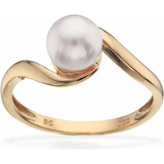 Scrouples Ring i 8 Karat Guld med Ferskvandsperle