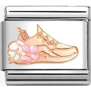 Nomination Rose -Gold Gym Shoe With Flowers Charm - Rose Gold