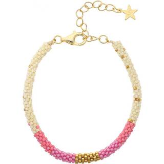 Nuni Copenhagen Josefine Armbånd 18 kt. Forgyldt Sølv A3133-Pink - Dame - 925 Sterling Silver