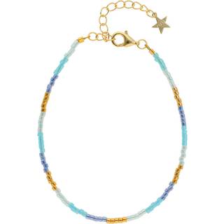 Nuni Copenhagen Kira Armbånd 18 kt. Forgyldt Sølv A3025-LightBlue - Dame - 925 Sterling Silver