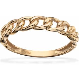 Scrouples - 8kt. guld ring med panser mønster - 711073