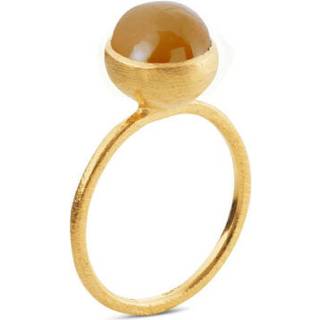 Susanne Friis Bjørner Ring - SFB - Forgyldt sølv ring med månesten - 1692-2-199